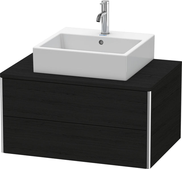 DURAVIT XSquare Waschtischunterbau 800 mm Eiche mit 2 Schubkästen und Push-Open