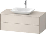 Duravit Waschtischunterbau XVIU 1200x550mm Champagner Matt S-Matt mit Konsolenplatte