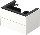DURAVIT White Tulip Waschtischunterbau 684 mm, 2 Schubkästen, weiß seidenmatt, LED