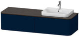 Duravit Waschtischunterbau Happy D.2 Plus 1600 mm taupe supermatt mit Innenbeleuchtung