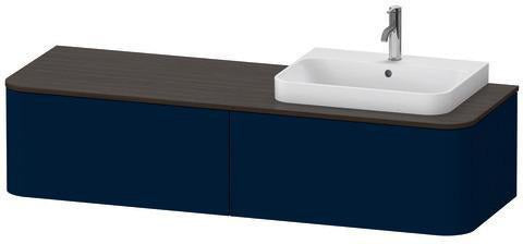 Duravit Waschtischunterbau Happy D.2 Plus 1600 mm taupe supermatt mit Innenbeleuchtung