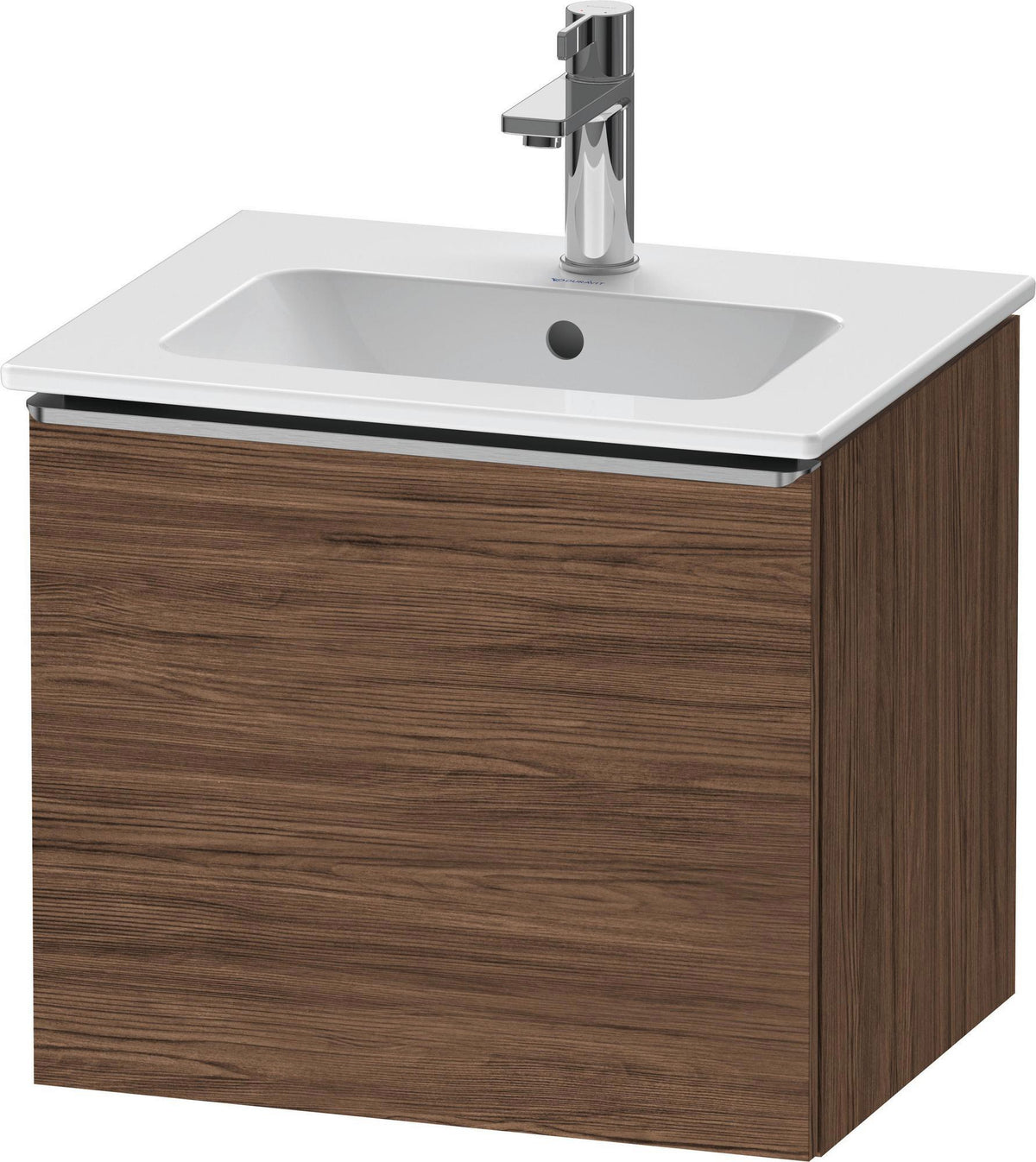 DURAVIT D-Neo Waschtischunterbau 510 mm Eiche Schwarz Matt mit Bronze Griff