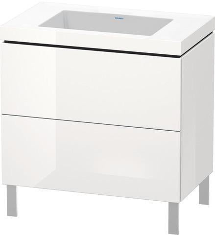 Duravit Waschtischset L-CUBE 800x480mm mit Vero Air Möbelwaschtisch, ohne Überlauf, s-matt
