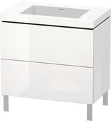 Duravit Waschtischset L-CUBE 800x480mm mit Vero Air Möbelwaschtisch, ohne Überlauf, s-matt