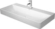 DURAVIT DuraSquare Waschtisch 1000 mm, 1 Hahnloch mittig, ohne Überlauf, weiß
