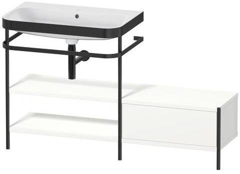 Duravit Happy D.2 Plus Waschtischunterbau 1400 mm mit Metallkonsole supermatt