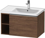 DURAVIT D-Neo Waschtischunterbau 784 mm wandhängend mit 1 Auszug und 2 offenen Fächern in Betongrau Matt