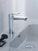 DURAVIT Wave Einhebel-Waschtischmischer M mit Zugstange, Chrom – Keramikmischsystem, 122 mm Ausladung