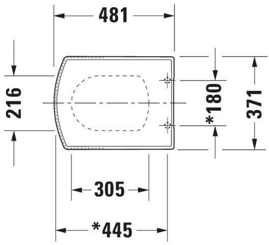 DURAVIT WC-Sitz Caro Weiß mit Edelstahl-Scharnieren – Duroplast, glänzend