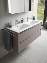 DURAVIT Ketho.2 Waschtischunterbau 1280 mm betongrau matt mit 2 Schubkästen und Soft-Close