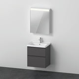 DURAVIT D-Neo Möbel-Set wandhängend 600x480mm mit Waschtisch, Unterbau, Spiegelschrank und LED-Beleuchtung in Eiche