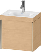 DURAVIT XViu Waschtischunterbauset c-bonded 460 mm Eiche Natur mit 1 Tür