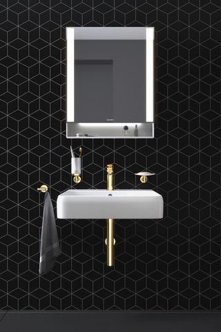 DURAVIT Starck T Handtuchhaken Chrom – Doppelhaken mit verdeckter Wandmontage