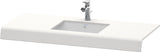 DURAVIT DuraStyle Konsole 800 mm weiß matt mit 1 Ausschnitt – Wandhängende Waschtischplatte