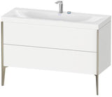 Duravit Möbelwaschtischset XVIU 1200x480mm Chaos mit Unterbau und Raumsparsiphon