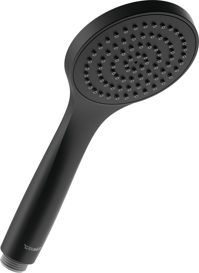 DURAVIT Handbrause schwarz matt Ø 101 mm mit Antikalksystem – 1 Strahlart, Kunststoff
