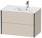 DURAVIT XViu Waschtischunterbau 810 mm mit 2 Schubkästen, Strukturmatte