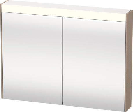 Duravit Spiegelschrank Brioso BR7102 betongrau 820 mm mit LED-Beleuchtung, Steckdose und Soft-Close