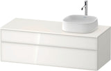 Duravit Zencha Konsolen-Waschtischunterbau 1300 mm Eiche Anthrazit wandhängend