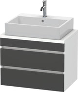 Duravit DuraStyle Konsolenunterschrank 700 mm betongrau matt mit 2 Schubkästen