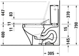 DURAVIT SensoWash Slim Dusch-WC-Sitz für DuraStyle, weiß, mit Fernbedienung & Durchlauferhitzer