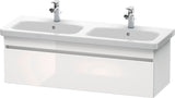 Duravit DuraStyle Waschtischunterbau 1230 mm betongrau matt – wandhängend, 1 Auszug, Soft-Close