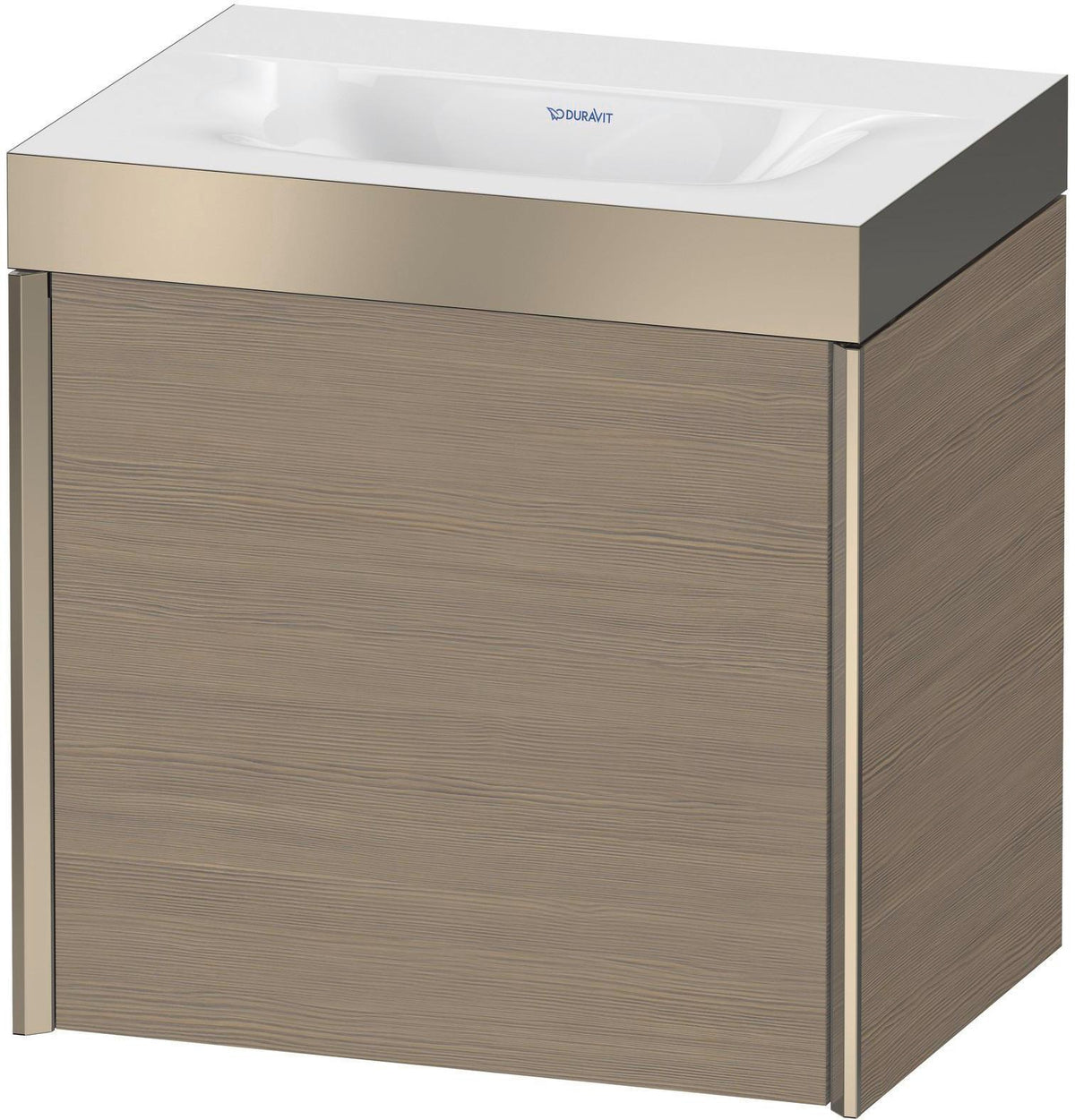 Duravit XViu Waschtischunterbauset 460 mm, 1 Tür, Eiche Schwarz, wandhängend