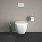 DURAVIT WC-Sitz Happy D.2 mit SoftClose Absenkautomatik, Edelstahl-Scharnieren, weiß, Duroplast