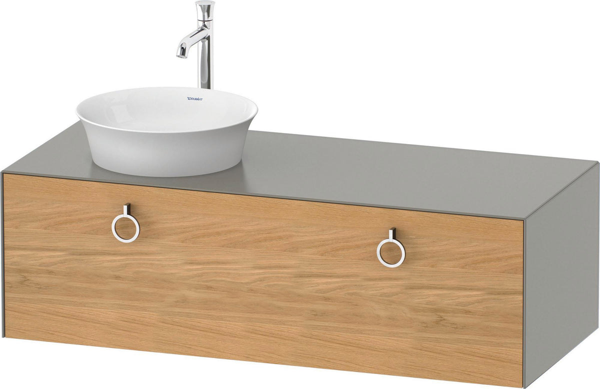 DURAVIT White Tulip Waschtischunterbau 1300 mm wandhängend mit Auszug und LED-Innenbeleuchtung von Philippe Starck