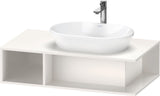 Duravit D-Neo Waschtischunterbau 800 mm Betongrau Matt – Wandhängend, 1 offenes Fach links