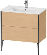 DURAVIT XViu Waschtischunterbau bodenstehend 594x810x480 mm mit 2 Auszügen, weiß matt
