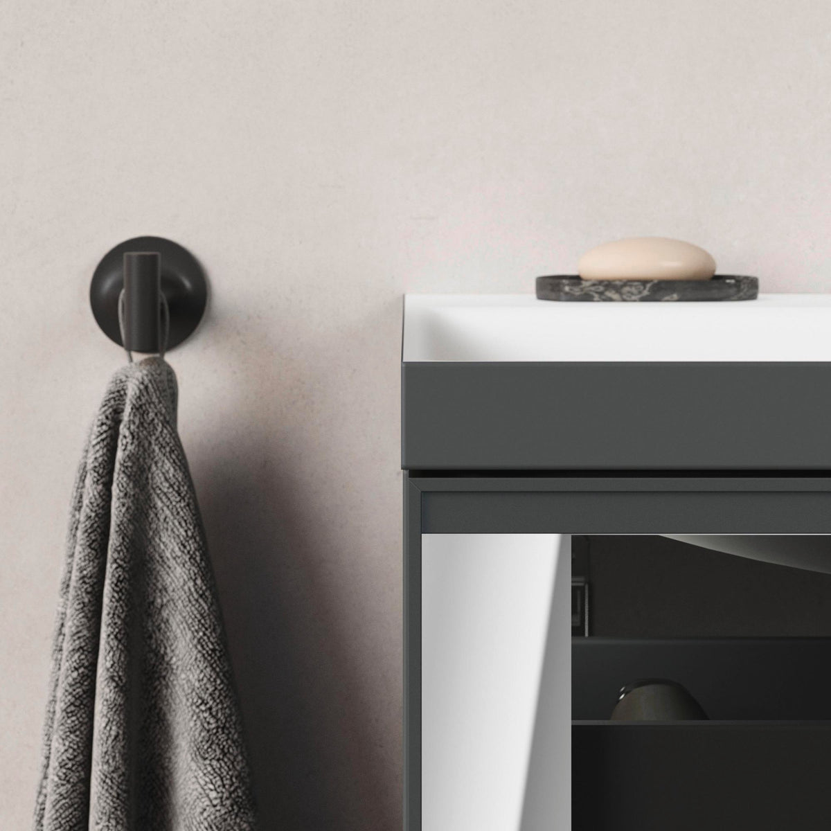 DURAVIT Handtuchhaken Starck T Chrom – Wandmontage, verdeckte Befestigung, rostfreier Stahl