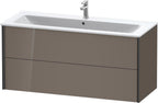 flannel grey hochglanz / Mitteldichte Faserplatte (MDF) / 2Schubk.,schwarz matt/flan.grey