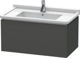 DURAVIT L-Cube Waschtischunterbau wandhängend 820 mm taupe matt 1 Auszug Tip-On