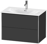 Duravit XSquare Waschtischunterbau 810 mm weiß matt mit Tip-On-Technik und Siphonausschnitt