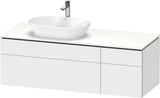 Duravit L-Cube Waschtischunterbau 1420 mm Taupe supermatt mit Tip-On Technik