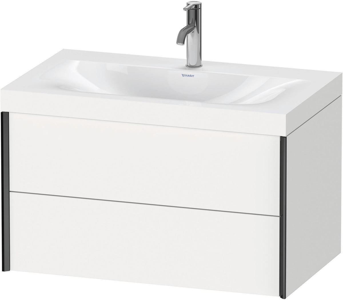DURAVIT XViu c-bonded Waschtischset wandhängend 800x480x503mm mit 2 Schubkästen, Push-Open und Soft-Close