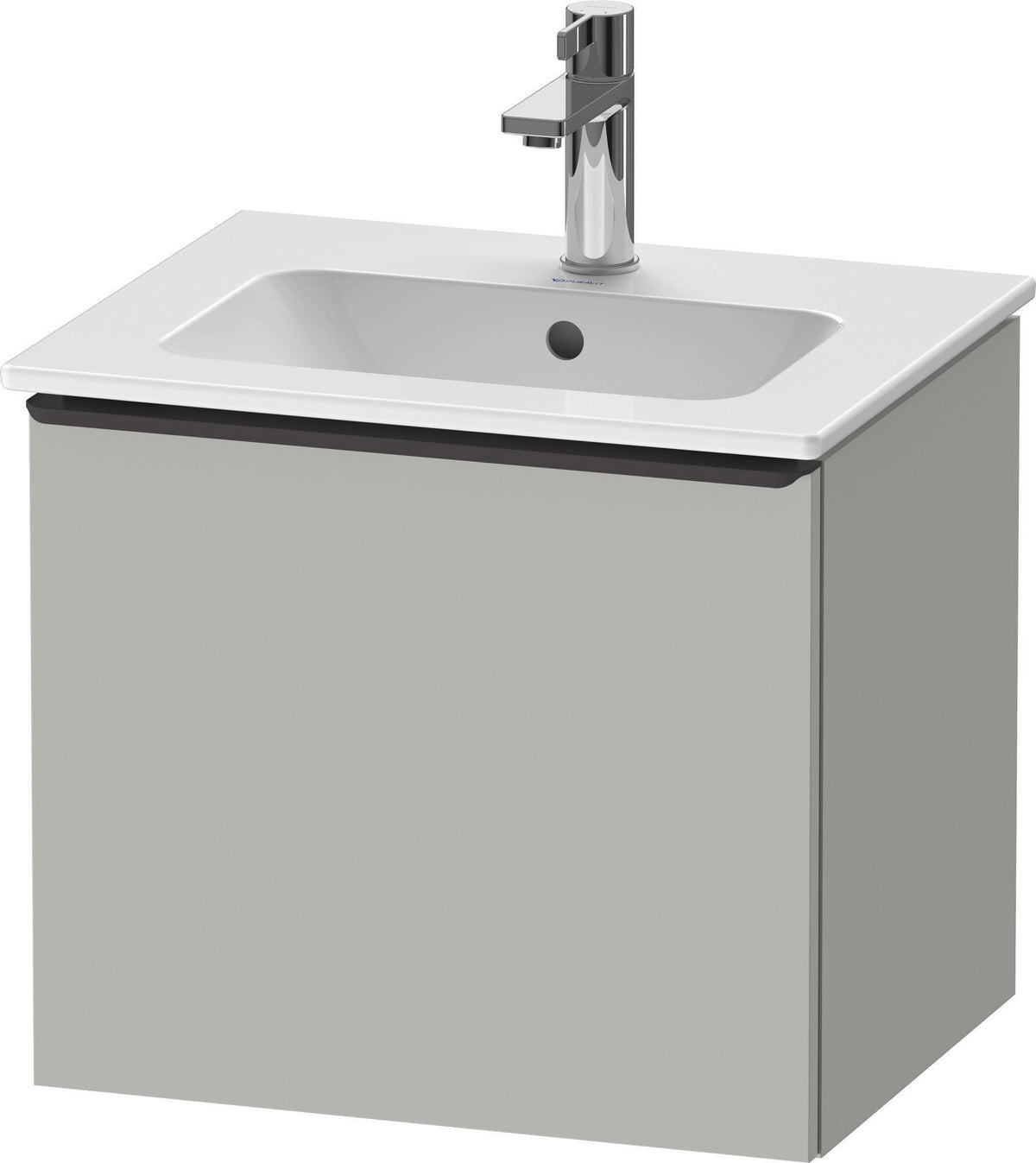 DURAVIT D-Neo Waschtischunterbau 510 mm Eiche Schwarz Matt mit Bronze Griff