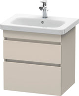 DURAVIT DuraStyle Waschtischunterbau wandhängend 580 mm mit 2 Schubkästen, weiß matt