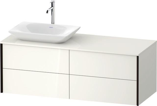 Duravit XVIU Waschtischunterbau 1400 mm Champagner Matt mit Konsolenplatte und 4 Schubkästen