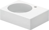 Duravit Design Classics Waschtisch 615 mm, Becken links, mit Überlauf und Hahnlochbank