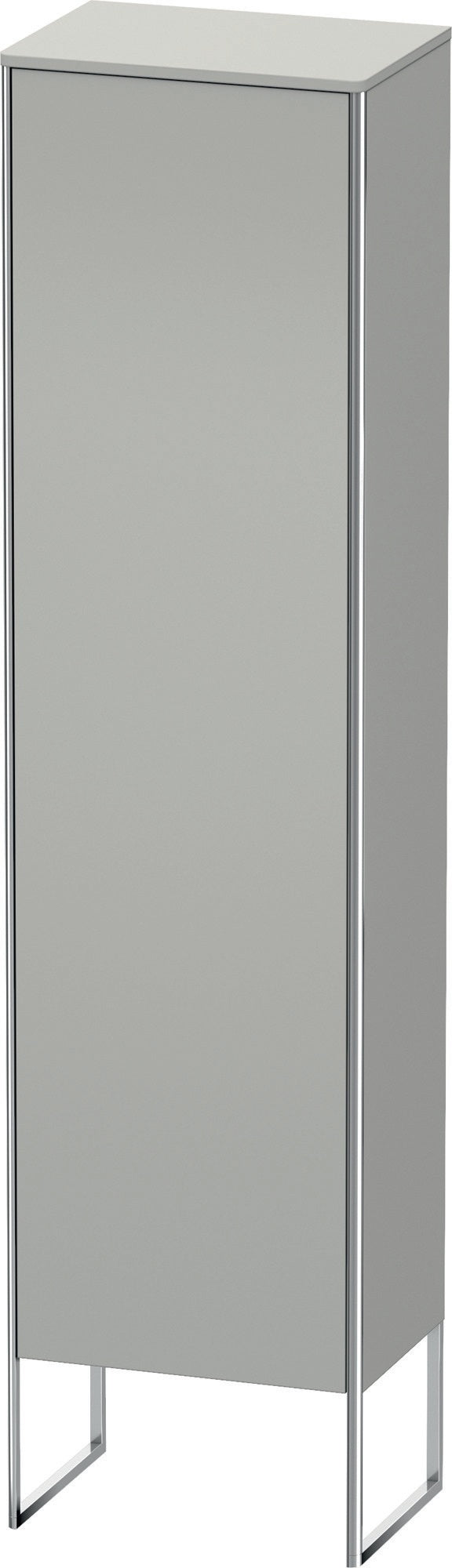 DURAVIT Hochschrank XSquare, bodenstehend, 2016x500x356 mm, Betongrau Matt, 1 Tür, Tip-On