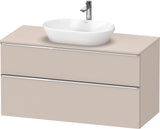 DURAVIT D-Neo Konsolenwaschtischunterbau 1200 mm Eiche Schwarz Matt mit Bronze Griff