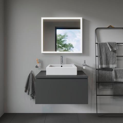 Duravit Waschtisch Vero 500 mm mit Überlauf, Hahnlochbank und WonderGliss in Weiß