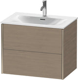 DURAVIT XViu Waschtischunterbau wandhängend 710 mm Eiche mit 2 Schubkästen
