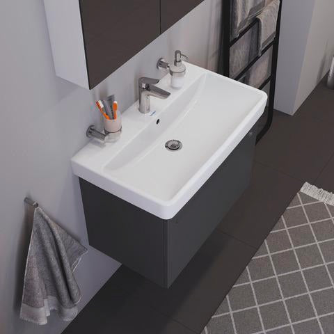 Duravit No.1 Waschtischunterbau 740 mm wandhängend mit 1 Auszug und Soft-Close in Weiß Matt