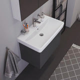 Duravit No.1 Waschtischunterbau 740 mm wandhängend mit 1 Auszug und Soft-Close in Weiß Matt