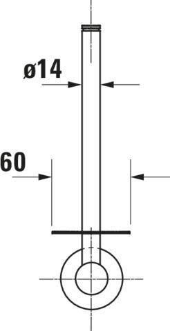DURAVIT D-Code Ersatzrollenhalter Chrom – Wandmontage, 1 Rolle, verchromt