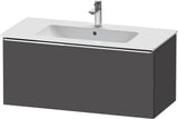 Duravit D-Neo Waschtischunterbau 1010 mm, 1 Auszug, Weiß Matt, Griff Bronze Gebürstet, Wandhängend