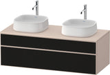 DURAVIT Zencha Konsolen-Waschtischunterbau 1300 mm Eiche Anthrazit wandhängend